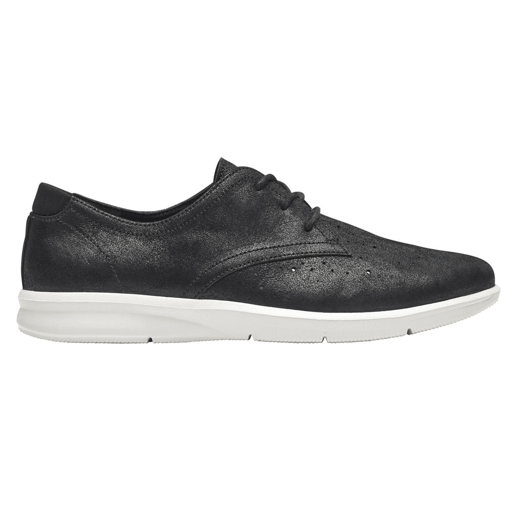 Rockport Oxfords For Womens Black - Ayva - EO9612530